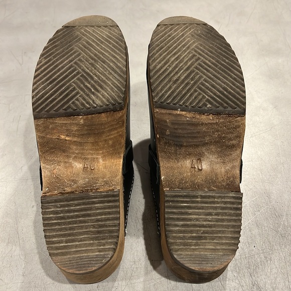 Lotta From Stockholm Black Leather Clogs - Picture 5 of 7